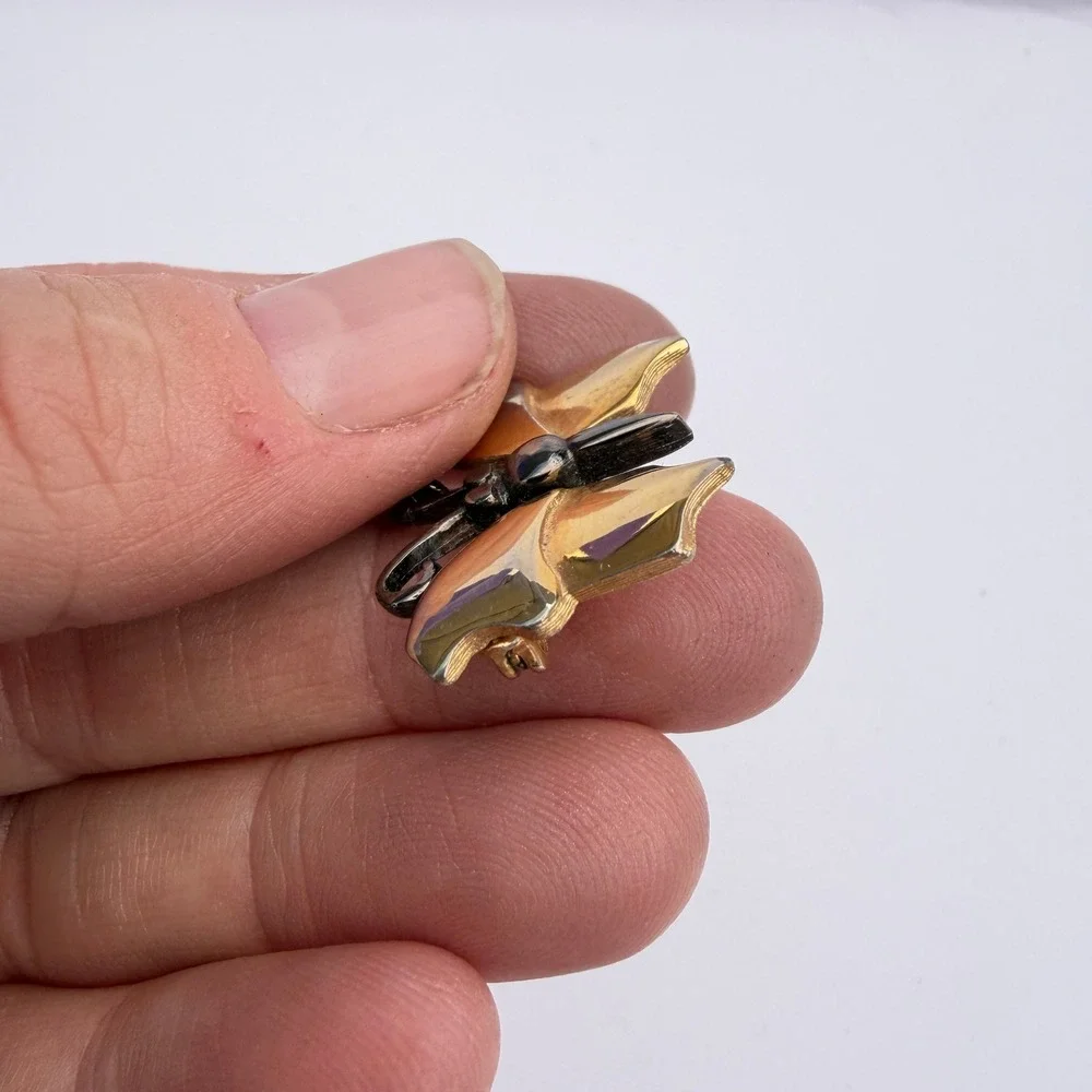 Act II Butterfly Brooch Gold Tone VTG Art Deco Lapel Pin Costume Jewelry Nature